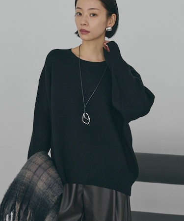 バイパチ前振りニットプルオーバー＜静電気軽減＞