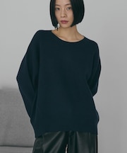 バイパチ前振りニットプルオーバー＜静電気軽減＞