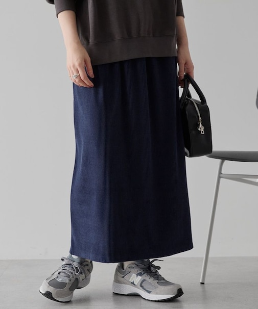 カットコーデュロイスカート