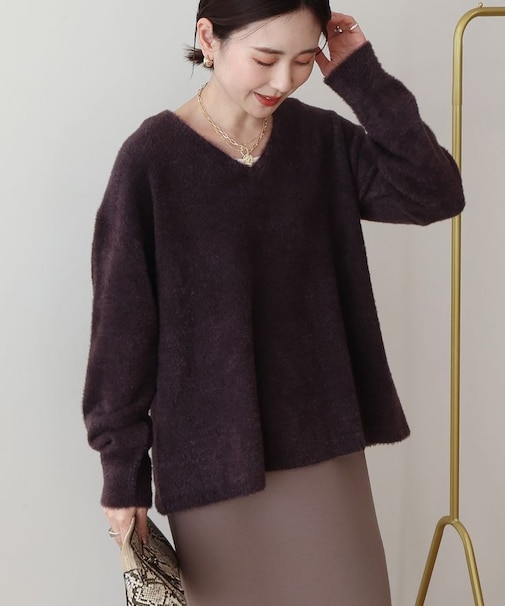 Vネックフェアリーニットプルオーバー