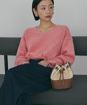 Vネックフェアリーニットプルオーバー