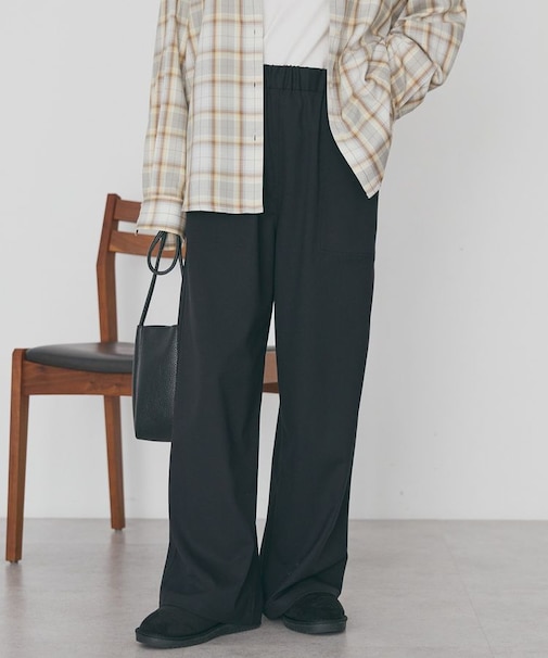 【イージーケア】ベイカーリラックスパンツ