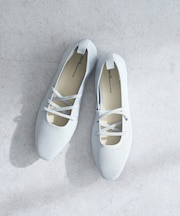 レースアップニットバレーシューズ