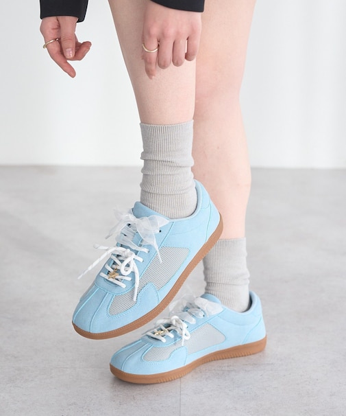 チャーム付きWリボンスニーカー