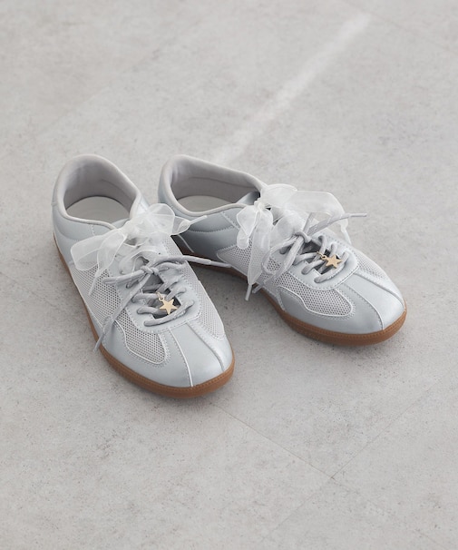 チャーム付きWリボンスニーカー