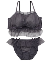 【EFカップ】girly frill tulle  ブラ＆ショーツ
