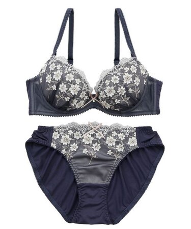 【EFカップ】クラシカルガーデン ブラ＆ショーツ ナイスフィットシリーズ