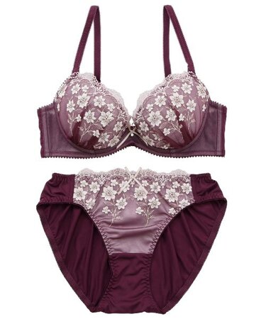 【EFカップ】クラシカルガーデン ブラ＆ショーツ ナイスフィットシリーズ