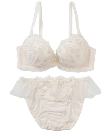 【EFカップ】フレンチガーリー ブラ＆ショーツ ナイスフィットシリーズ