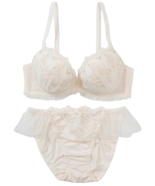 【EFカップ】フレンチガーリー ブラ＆ショーツ ナイスフィットシリーズ