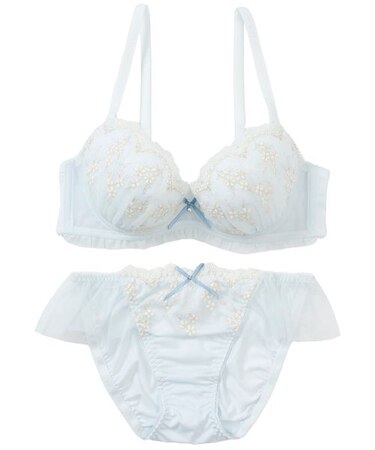 【EFカップ】フレンチガーリー ブラ＆ショーツ ナイスフィットシリーズ