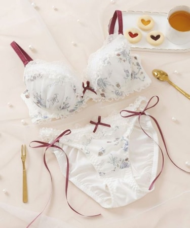 【EFカップ】クラシカルガーリー ブラ＆ショーツ ナイスフィットシリーズ