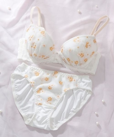 プティフラワー ブラ＆ショーツ ナイスフィットシリーズ