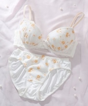 【EFカップ】プティフラワー ブラ&ショーツ ナイスフィットシリーズ