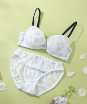 アンティークフラワープリント ブラ＆ショーツ ナイスフィットシリーズ