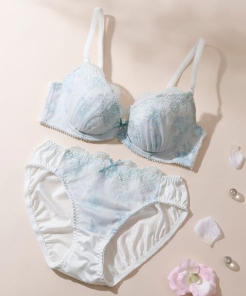 ロマンティックローズプリント ブラ&ショーツ ナイスフィットシリーズ