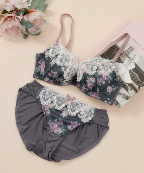 ロココ調クラシカルローズ ブラ＆ショーツ ナイスフィットシリーズ