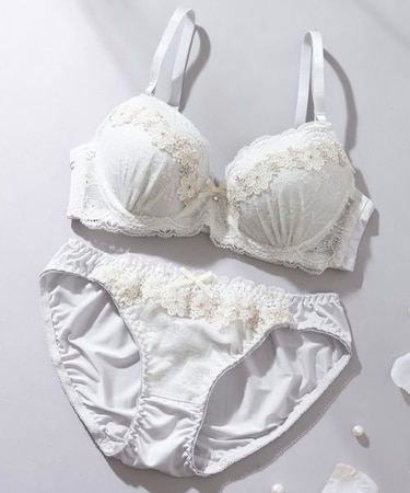 【EFカップ】お花ケミカルソフトワイヤーブラ＆ショーツ