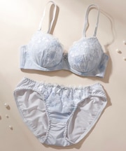 【EFカップ】グラデーションプリント×ソフトワイヤーブラ＆ショーツ