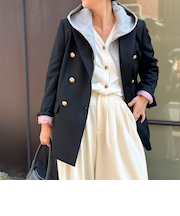 ＜NOLLEY’S＞NMPピークドラペルダブルジャケット