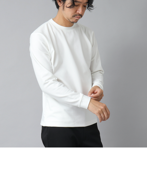 ＜NOLLEY’S goodman＞【ACTIVE SECT】《限定展開 / ストレッチ / 保温》HEAT EFFECT 裏起毛ロンT 24AW