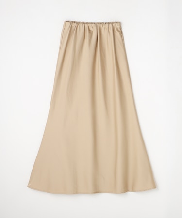 <GALLARDAGALANTE>【-3キロ見え／褒められスカート】サテンロングスカート