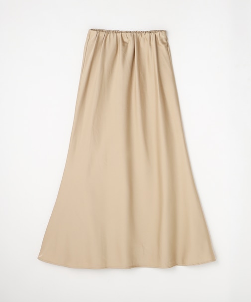 <GALLARDAGALANTE>【-3キロ見え／褒められスカート】サテンロングスカート