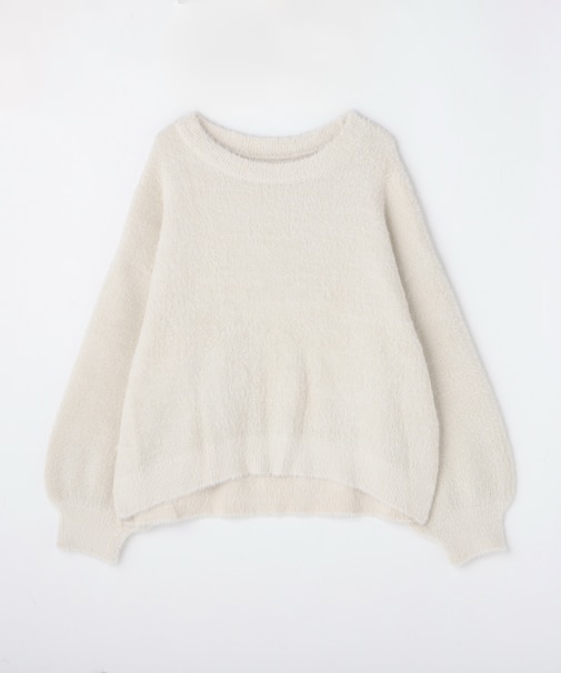 <GALLARDAGALANTE>ラメフェザーソフトニット