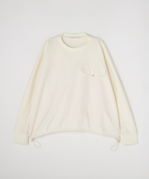 <GALLARDAGALANTE>【1枚で様になる／ラクチン綺麗】フハク切替ダンボールカットソー