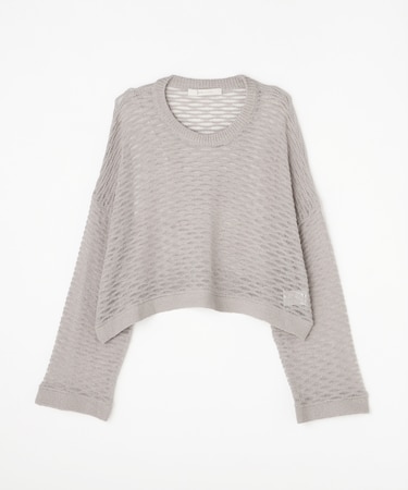 <GALLARDAGALANTE>テープヤーンショートニット