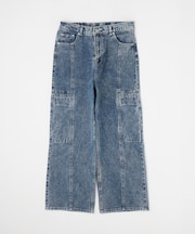 <GALLARDAGALANTE>サイドポケット切替デニムパンツ