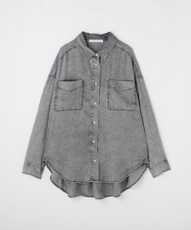 <GALLARDAGALANTE>【オールシーズン着れる】テンセルデニムシャツ
