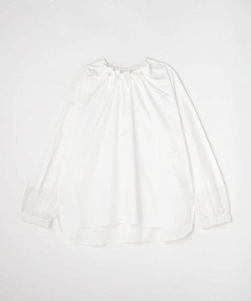<GALLARDAGALANTE>パールネックギャザーブラウス