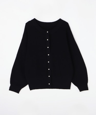 <GALLARDAGALANTE>パールボタンニットカーディガン