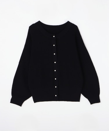 <GALLARDAGALANTE>パールボタンニットカーディガン