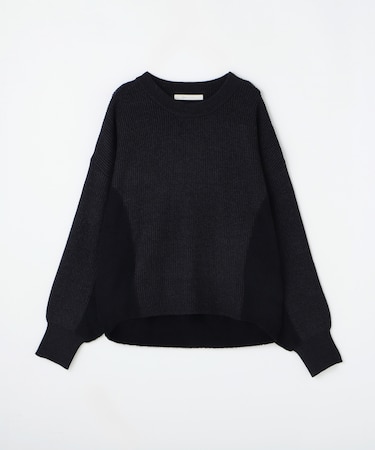 <GALLARDAGALANTE>異素材配色ニット