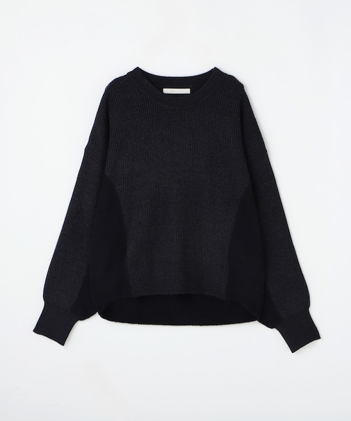 <GALLARDAGALANTE>異素材配色ニット