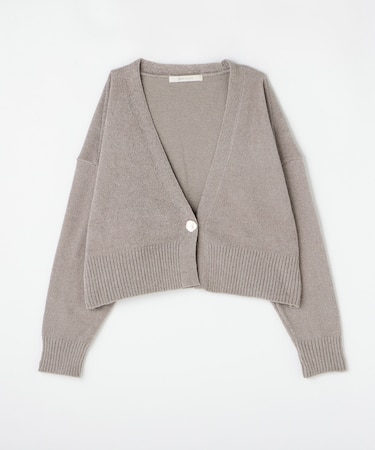 <GALLARDAGALANTE>ワンボタンモールカーディガン