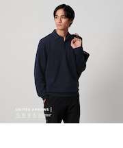 <UNITED ARROWS>ニットポロシャツ UA COZY ウォッシャブル