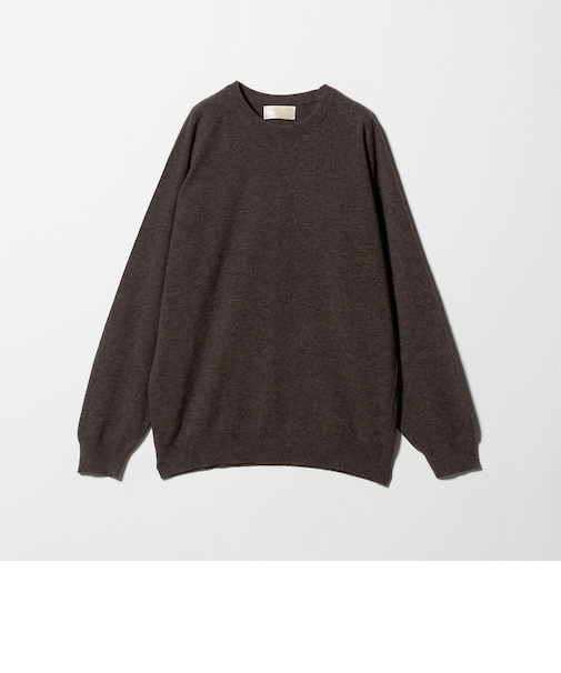 【別注】<WILLIAM LOCKIE>サドルショルダー クルーネックニット