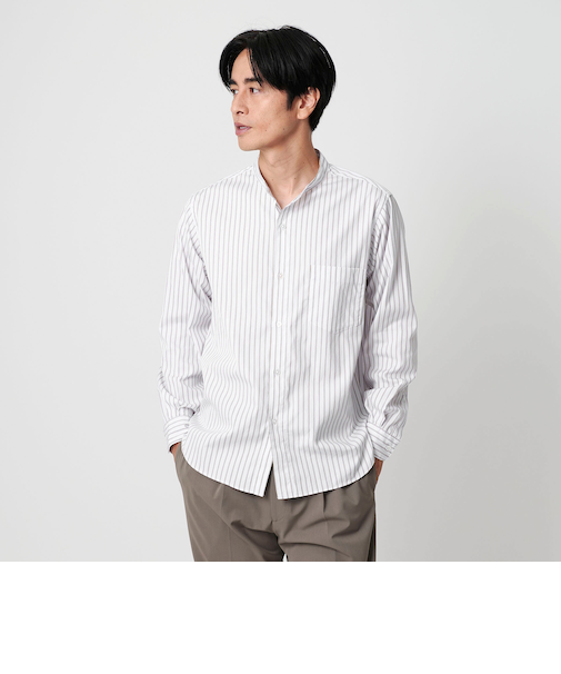 <BEAUTY&YOUTH UNITED ARROWS>70/2 ブロード バンドカラー シャツ REGULAR型