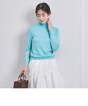 <UNITED ARROWS>16G ウール タートルネック ニット