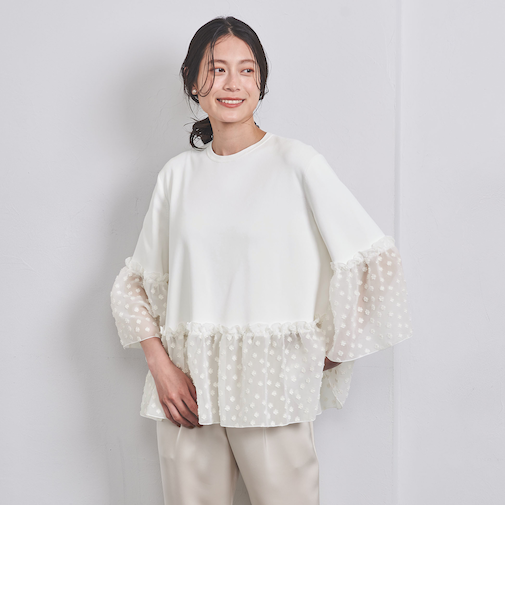 <UNITED ARROWS>フラワーカットジャカード  コンビニット