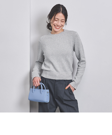 <UNITED ARROWS>ラメ クルーネック ニット