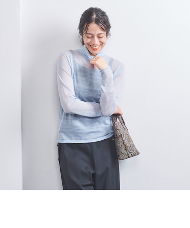 <UNITED ARROWS>ALP/P ルーズタートルネック ニット