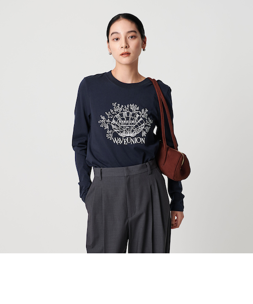 【別注】＜WAVE UNION＞プリントロングスリーブTシャツ