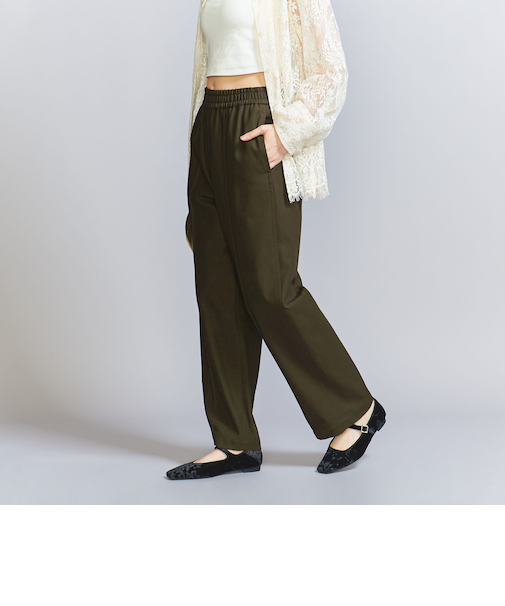 <BEAUTY&YOUTH UNITED ARROWS>コットンツイル イージーパンツｰウォッシャブル-