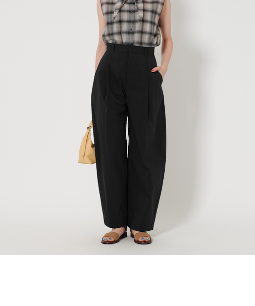 <BEAUTY&YOUTH UNITED ARROWS>タック カーブパンツ -接触冷感-