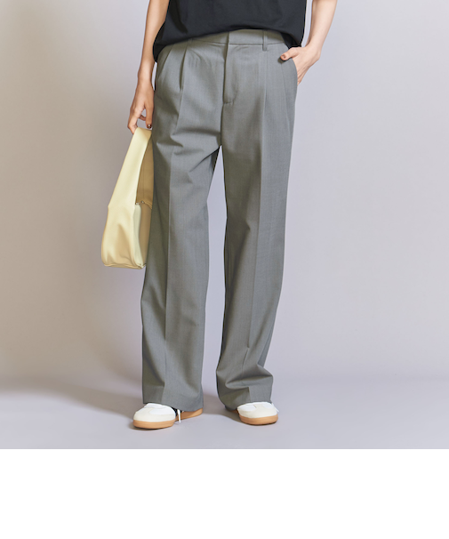 <BEAUTY&YOUTH UNITED ARROWS>タック フレア パンツ