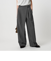 <BEAUTY&YOUTH UNITED ARROWS>ポプリン 2タック ラップパンツ 2 -ウォッシャブル-